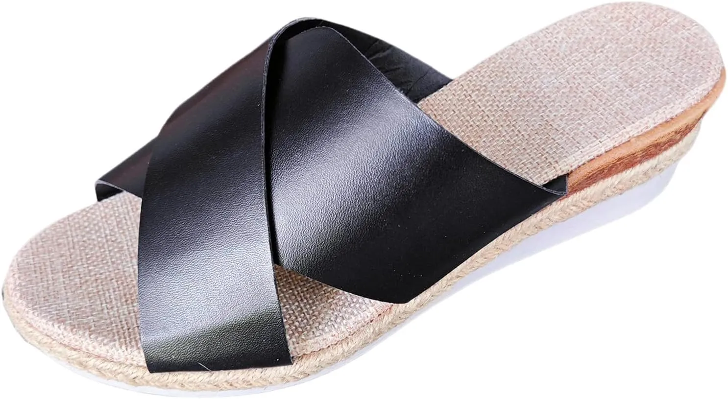 Women Wedge Sandals Comfortable Open-Toe Cork Casual & Dressy Summer Shoes Women's Casual Summer Women Wedge Heels Shoes