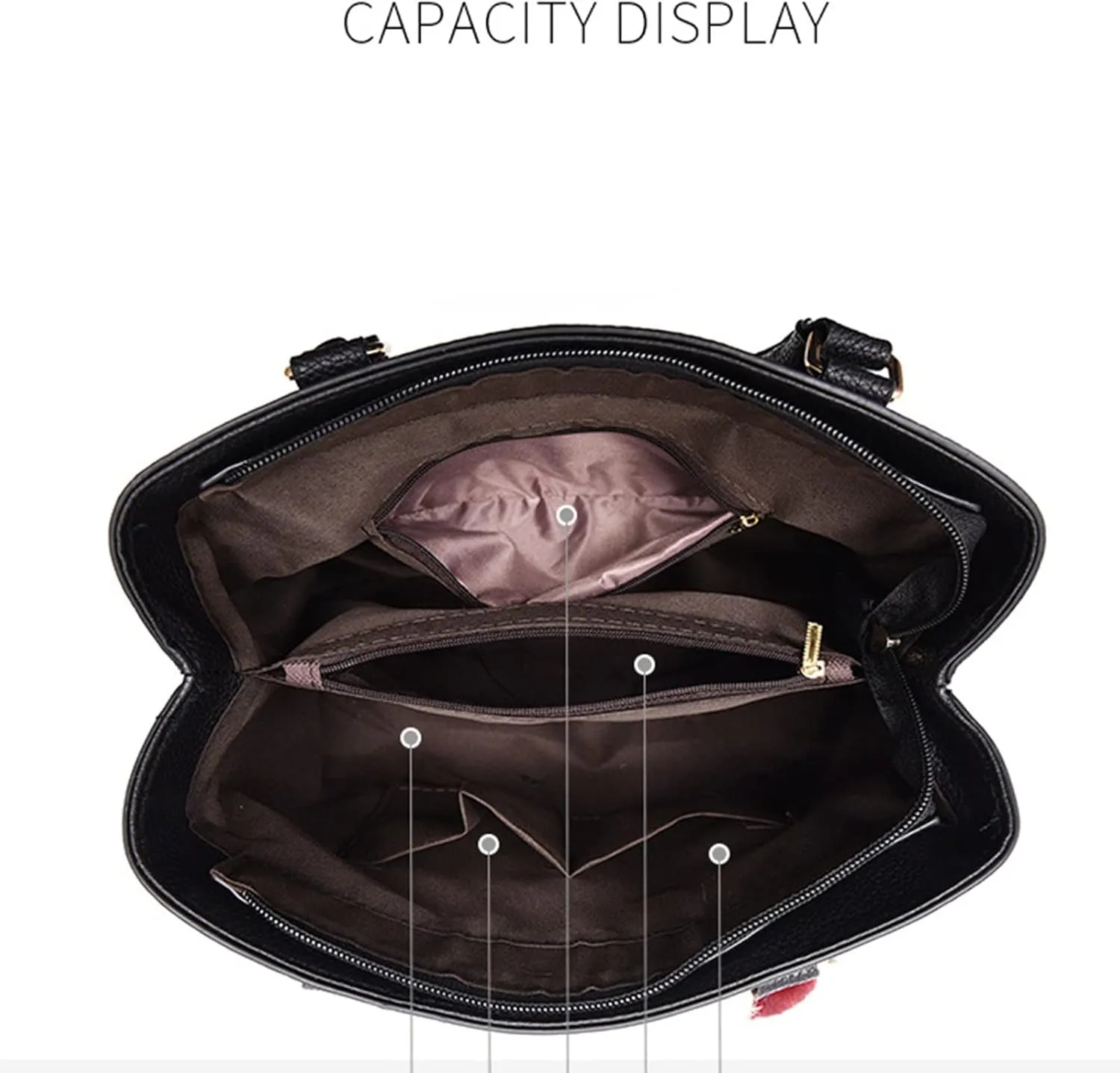 Womens Bag Elegant Casual Leather Messenger Bags Large Capacity Handbag Fashion Mens Bags Shoulder (Grey, One Size)