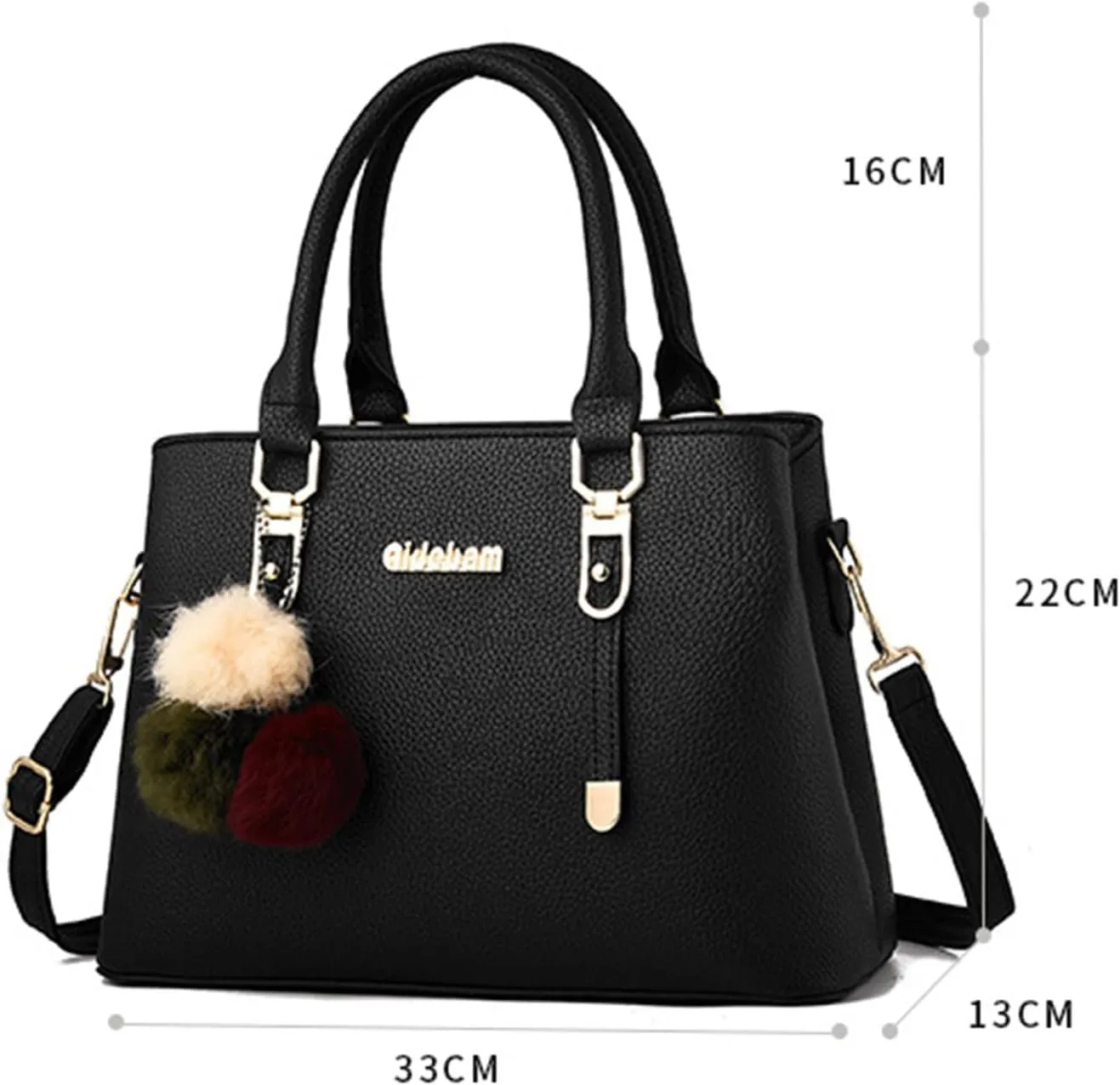 Womens Bag Elegant Casual Leather Messenger Bags Large Capacity Handbag Fashion Mens Bags Shoulder (Grey, One Size)