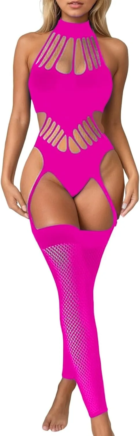 Women's Lace Trim Bodysuit - Sexy and Comfortable Fashion for Every Season Perfect for Home and Leisure Wear