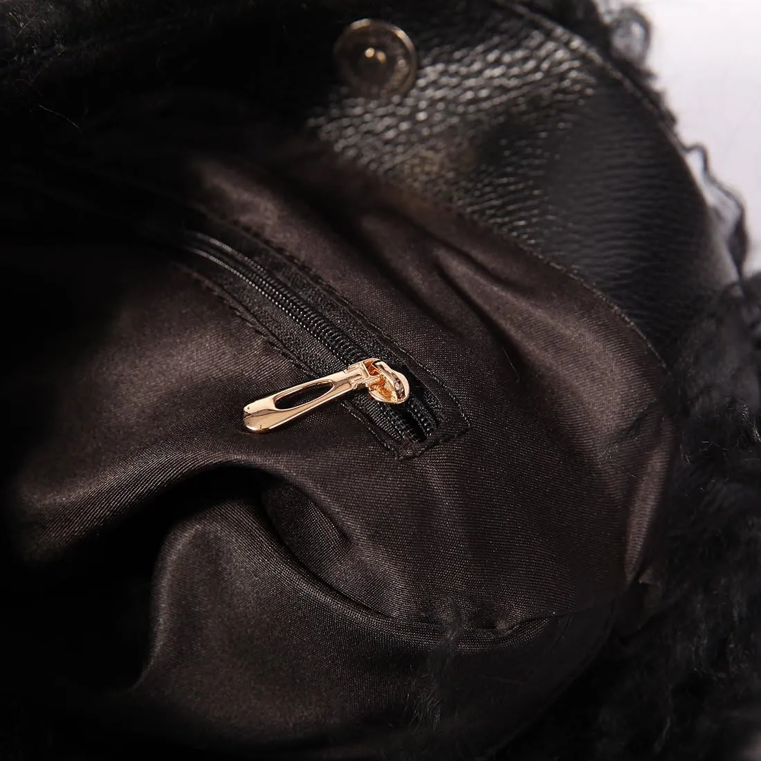 Women's Mongolian Lamb Handbag Ladies Winter Shoulder Tote Bags Girls