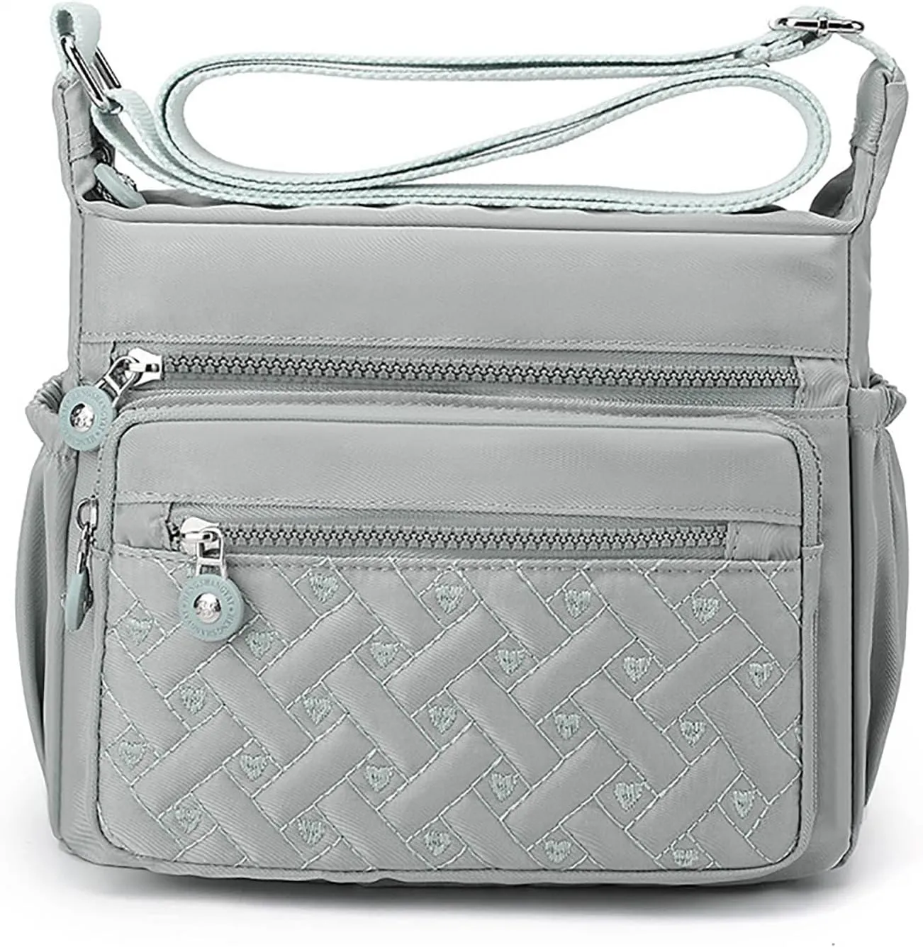 Womens Pocket Casual Crossbody Handbags Shoulder Messenger Bag For Travel Hiking Daily Shoulder Straps for (One Size)