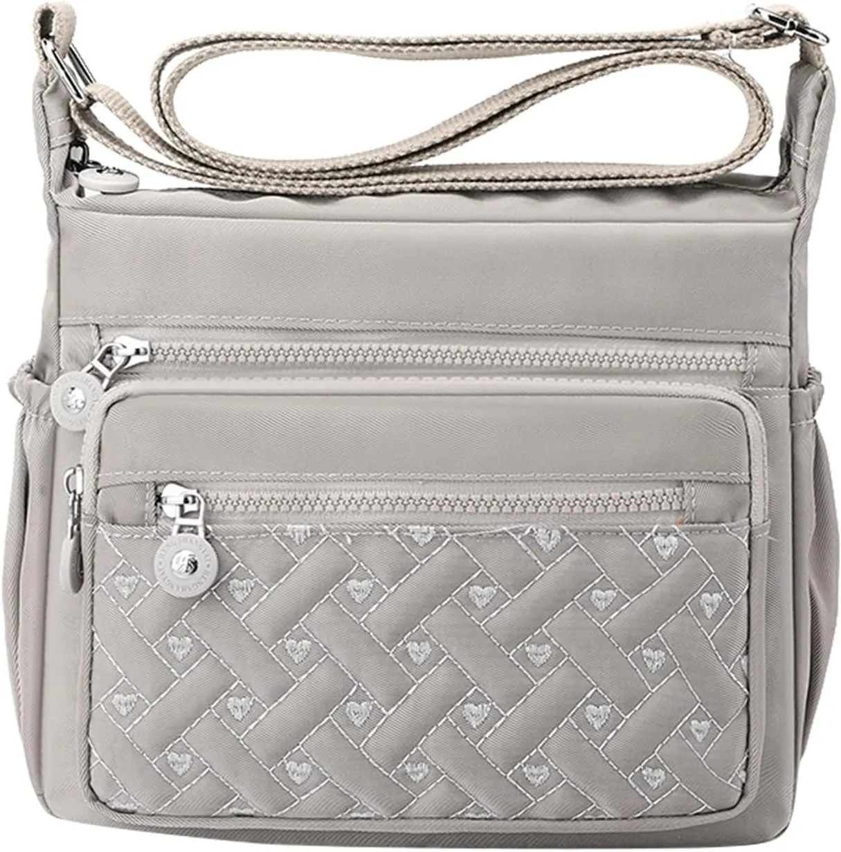 Womens Pocket Casual Crossbody Handbags Shoulder Messenger Bag For Travel Hiking Daily Shoulder Straps for (One Size)