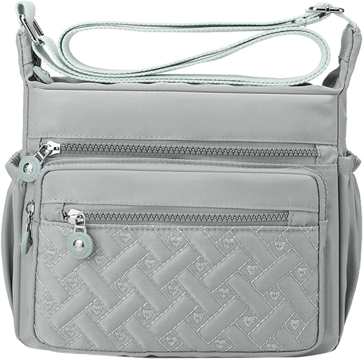 Womens Pocket Casual Crossbody Handbags Shoulder Messenger Bag For Travel Hiking Daily Shoulder Straps for (One Size)