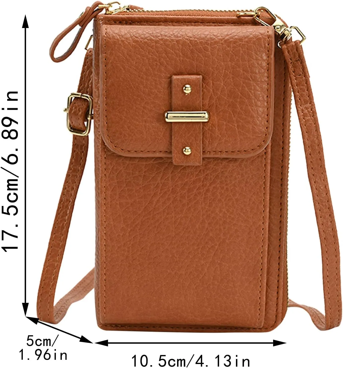 Women's Trendy Purses Vegan Leather Hobo Handbags Trendy Designer Shoulder Bags for Women Small Clear Backpacks(Brown)
