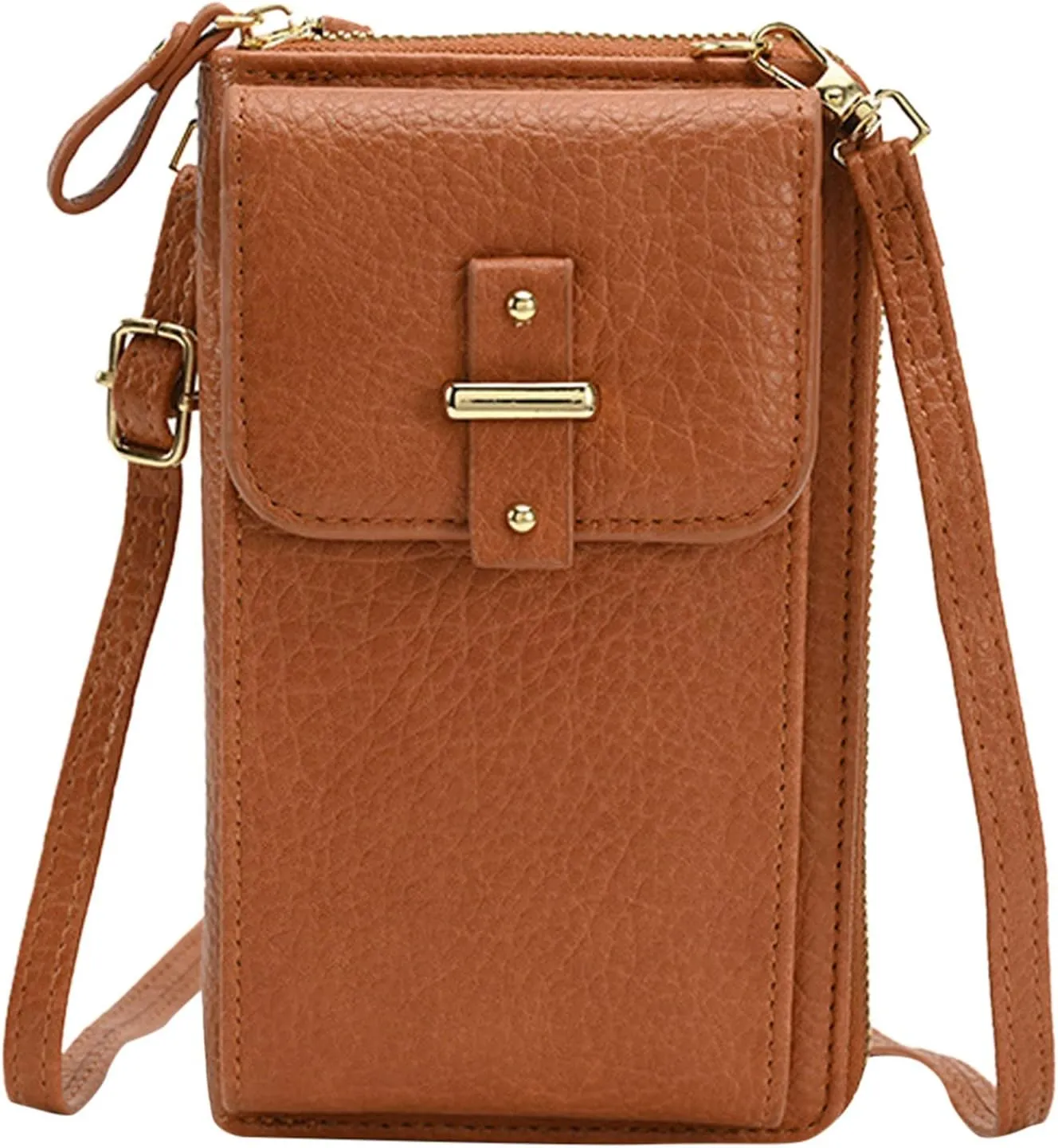 Women's Trendy Purses Vegan Leather Hobo Handbags Trendy Designer Shoulder Bags for Women Small Clear Backpacks(Brown)